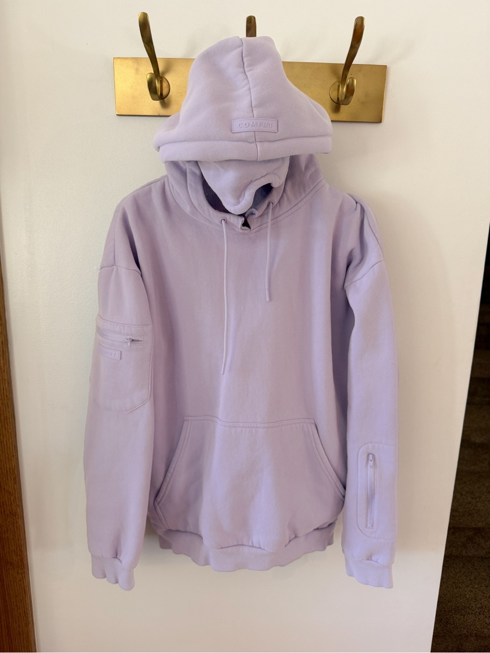 Lavender Woman’s Airplane Mode Hoodie Sweatshirt Lilac Med